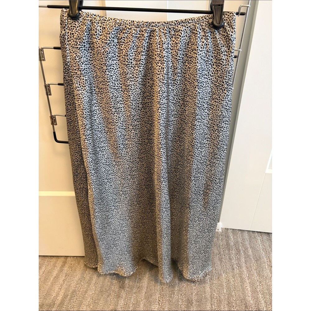 Women’s Black & White Printed Midi Skirt